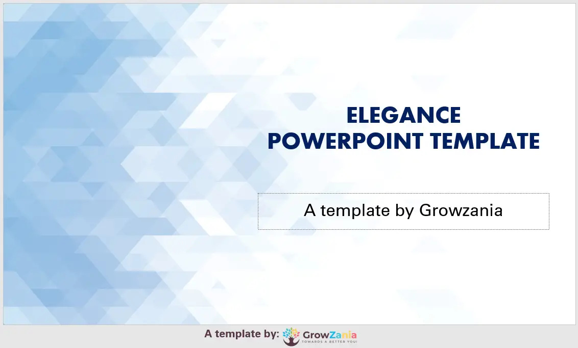 Elegance - Free Simple PowerPoint Template for your next presentation
