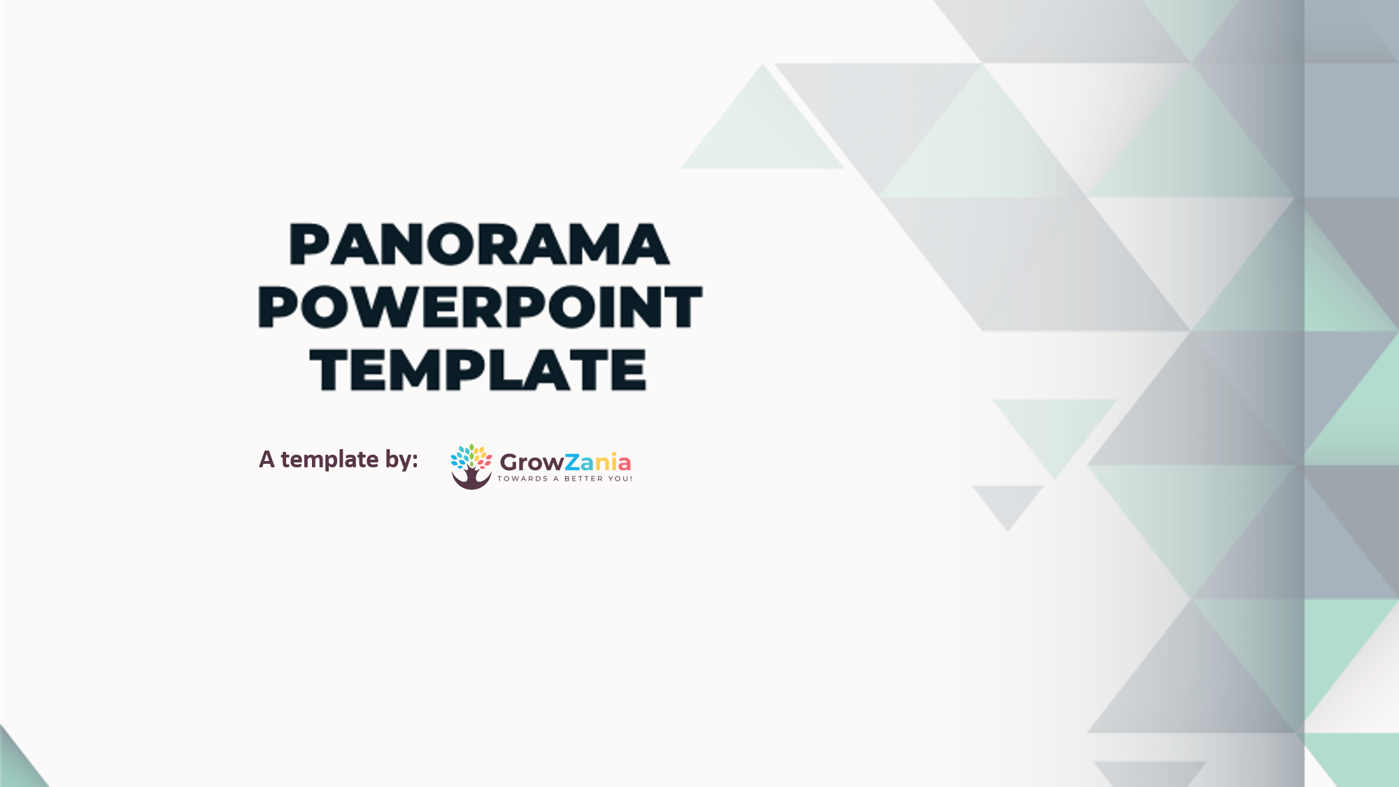Panorama - Free Simple PowerPoint Template for your next presentation