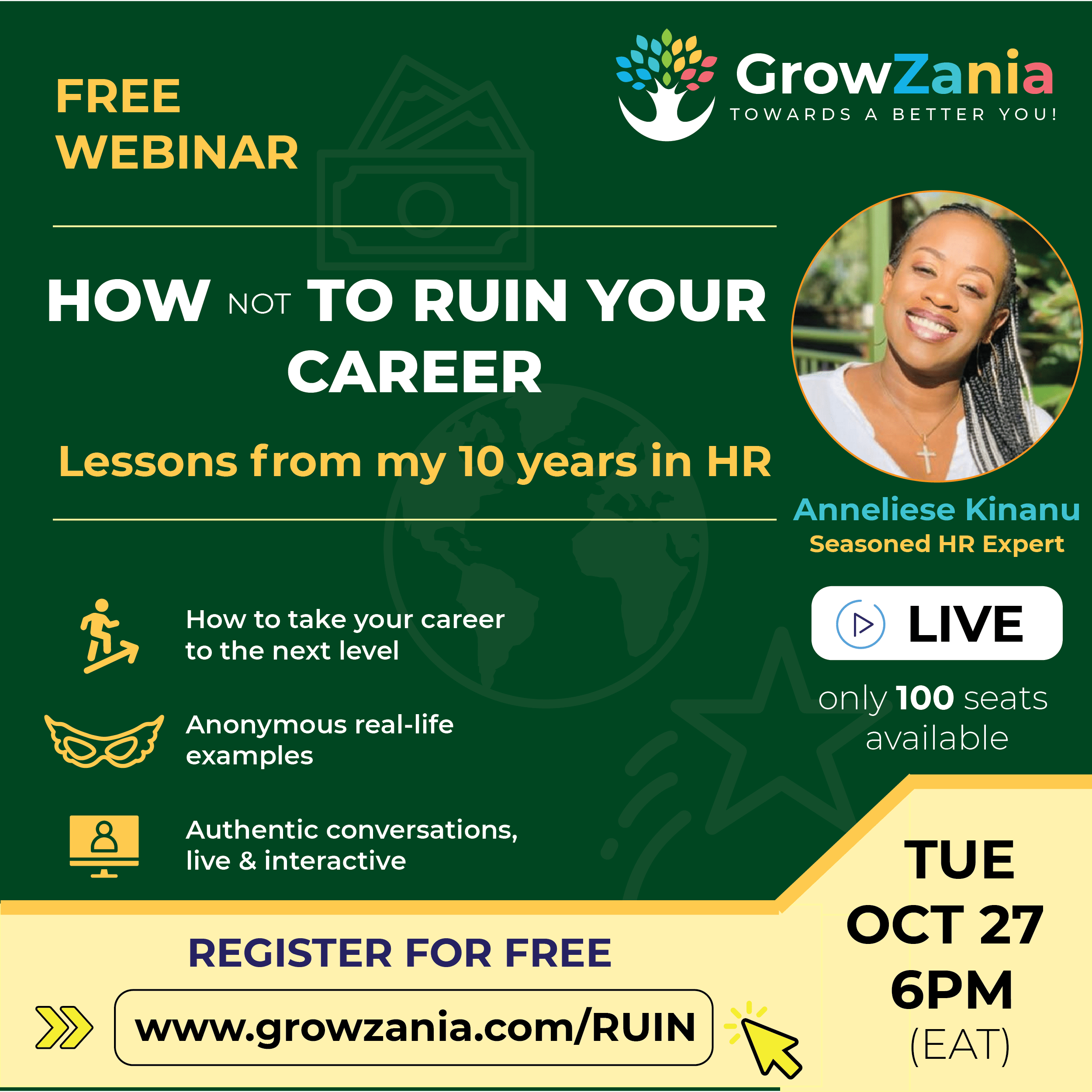Read more about the article RECORDING: How (not) to ruin your career webinar – October 27th 2020