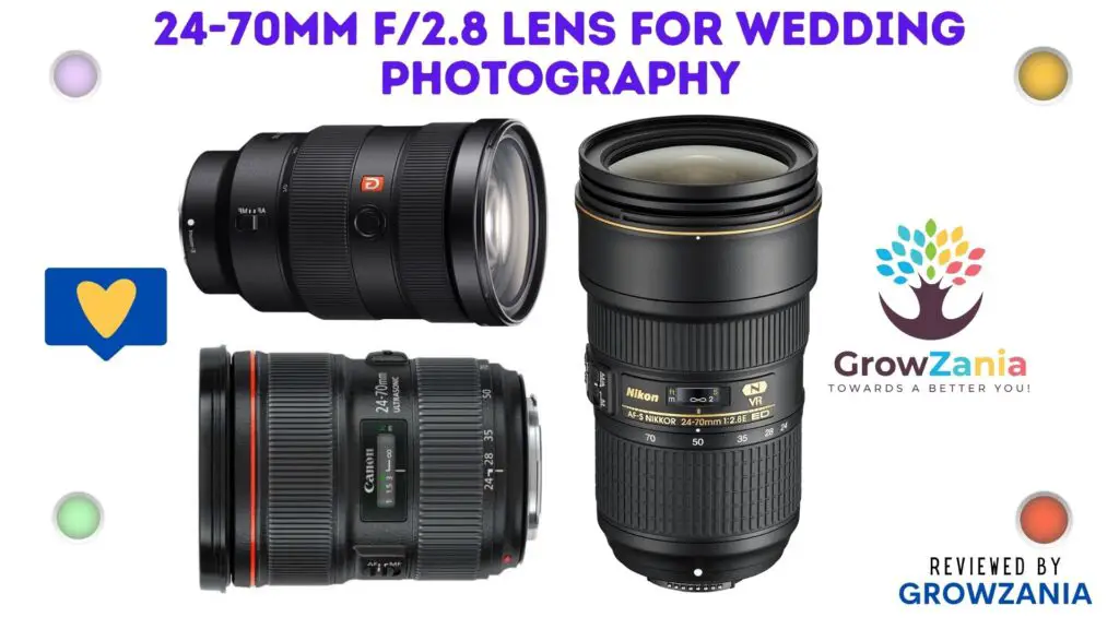 24-70mm f/2.8 lens for wedding photography