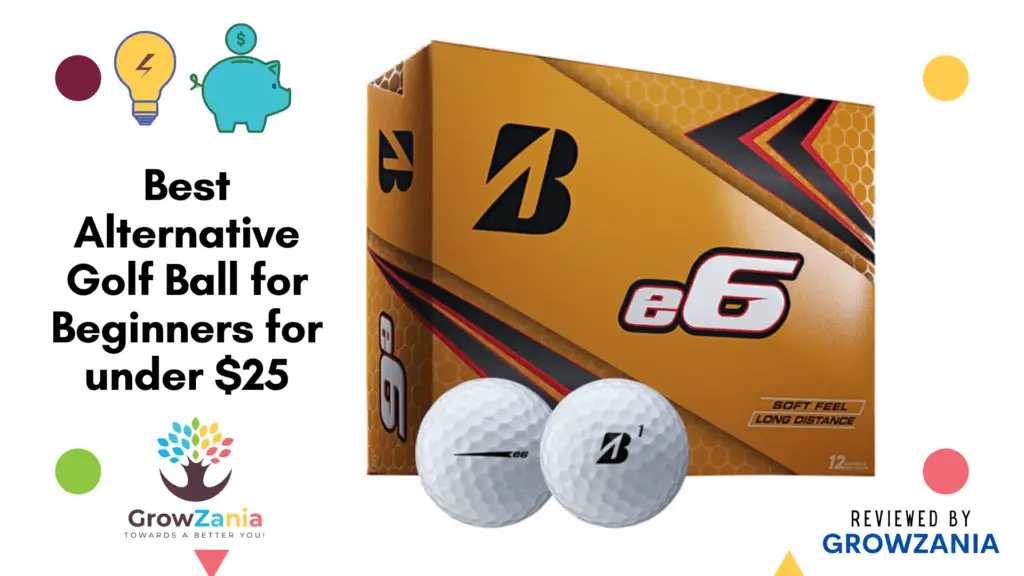 Best Alternative Golf Balls for Beginners Under $25: Bridgestone e6 Golf Balls