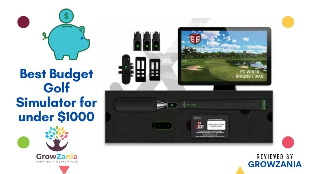Best Budget Golf Simulator for under $1000: tittle X Home Golf Simulator 2021 E6 Connect Edition