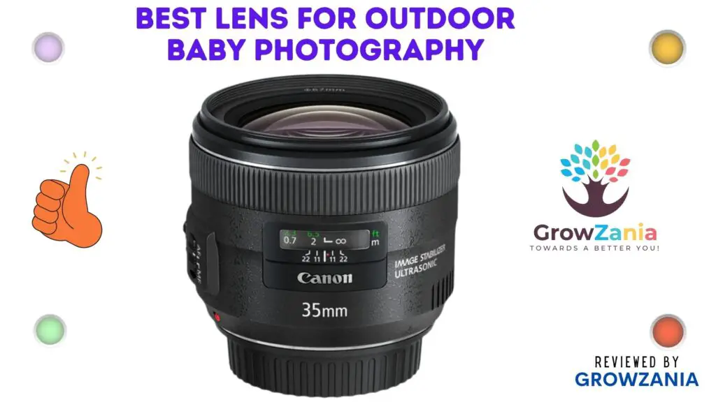 Best Lens for Outdoor Baby Photography - Canon EF 35mm f/2 IS USM Lens