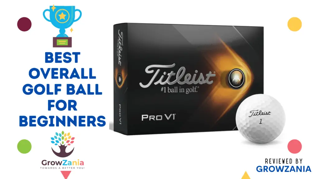 Best Overall Golf Balls for Beginners: Titleist Pro V1 golf balls