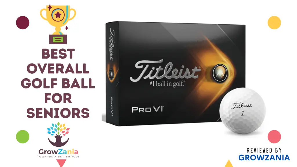 Best Overall Golf Ball for Seniors: Titleist Pro V1 golf balls