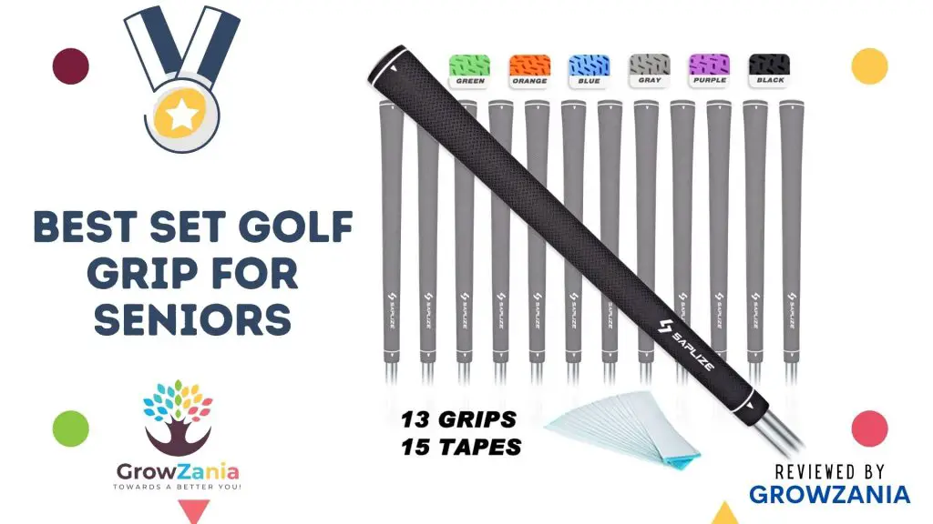 Best Set of Golf Grips for Seniors: SAPLIZE Golf Grips Set
