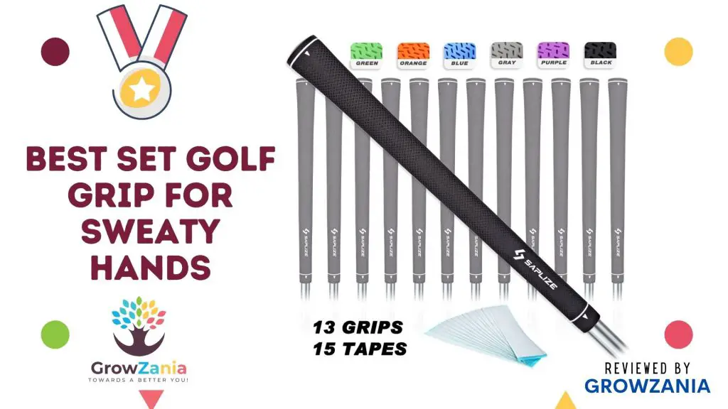 Best Set of Golf Grips for Sweaty Hands: SAPLIZE Golf Grips Set