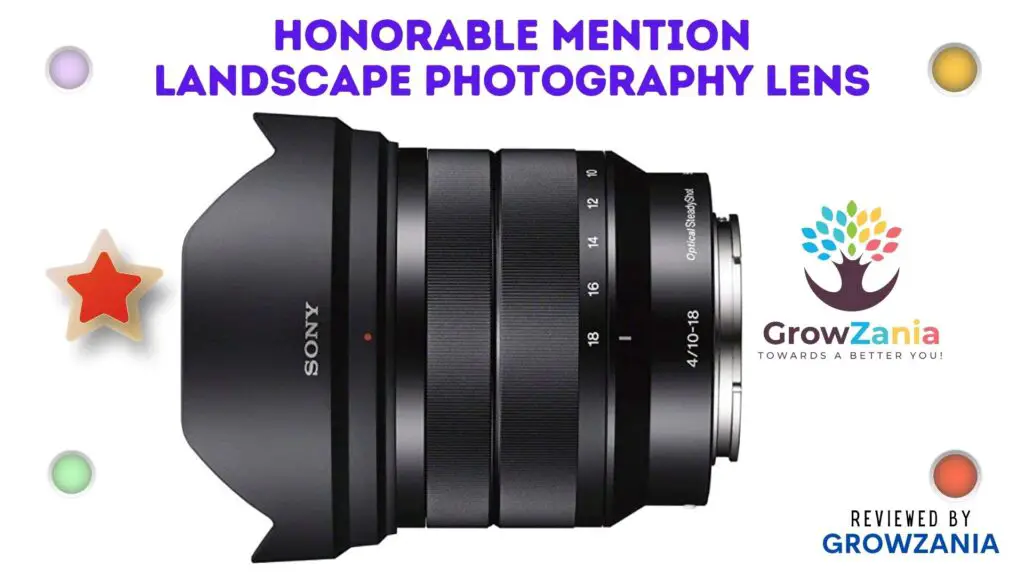 Honorable Mention Landscape Photography Lens