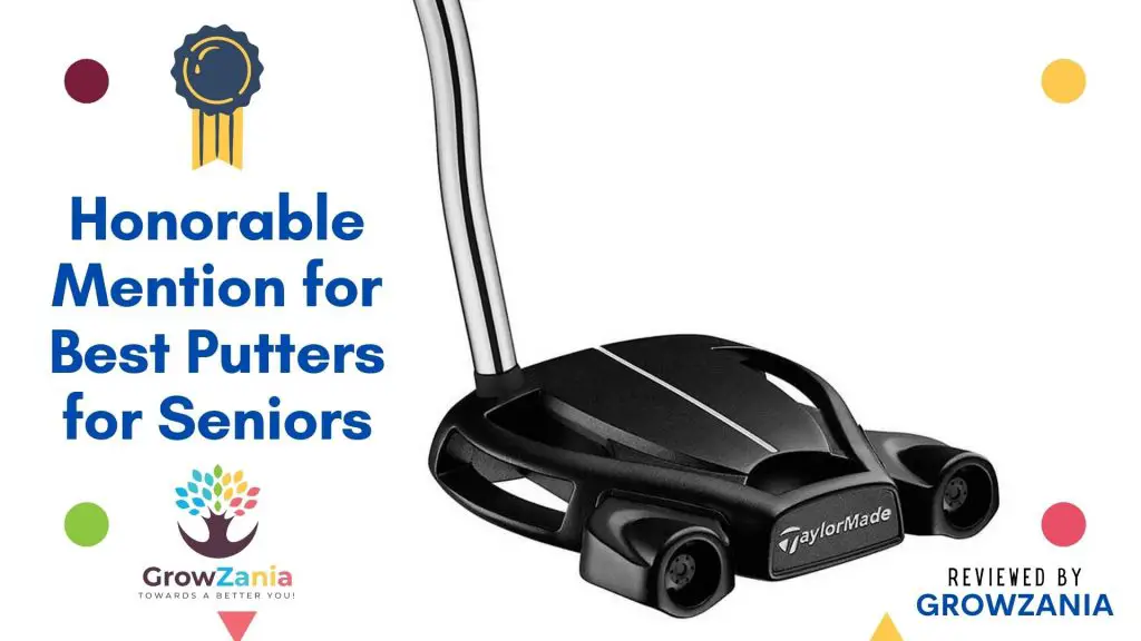 Honorable Mention for Best Putters for Seniors: TaylorMade Spider Tour Black Putter, Double Bend