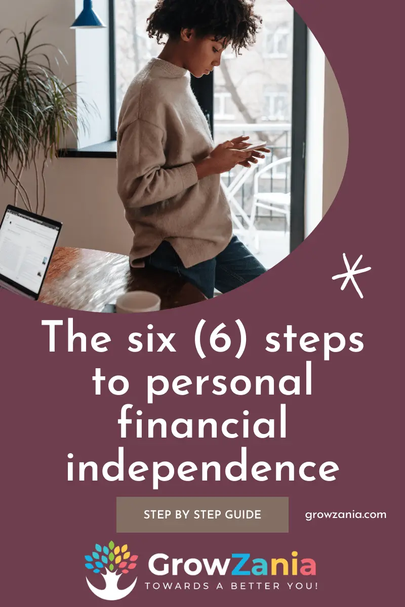 The six (6) steps to personal financial independence