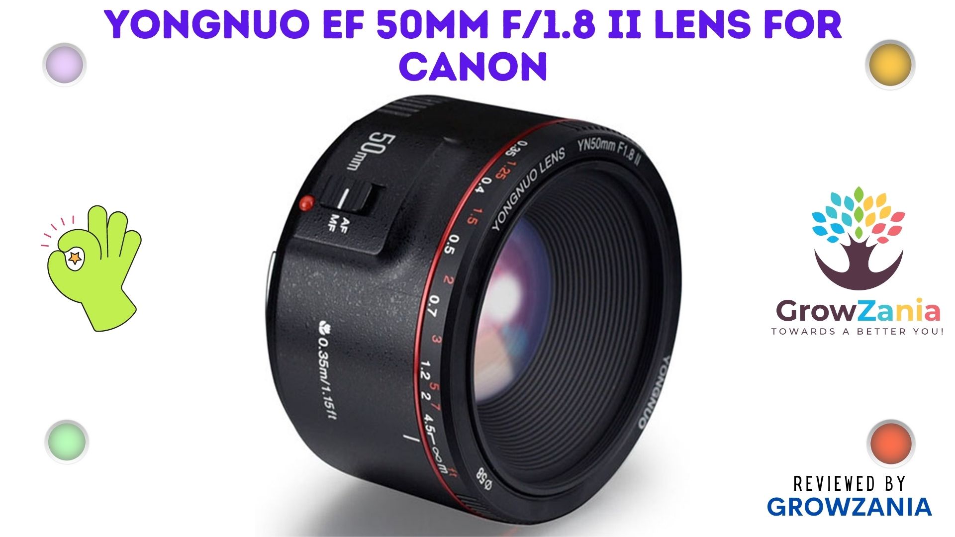 Yongnuo EF 50mm f/1.8 II Lens For Canon