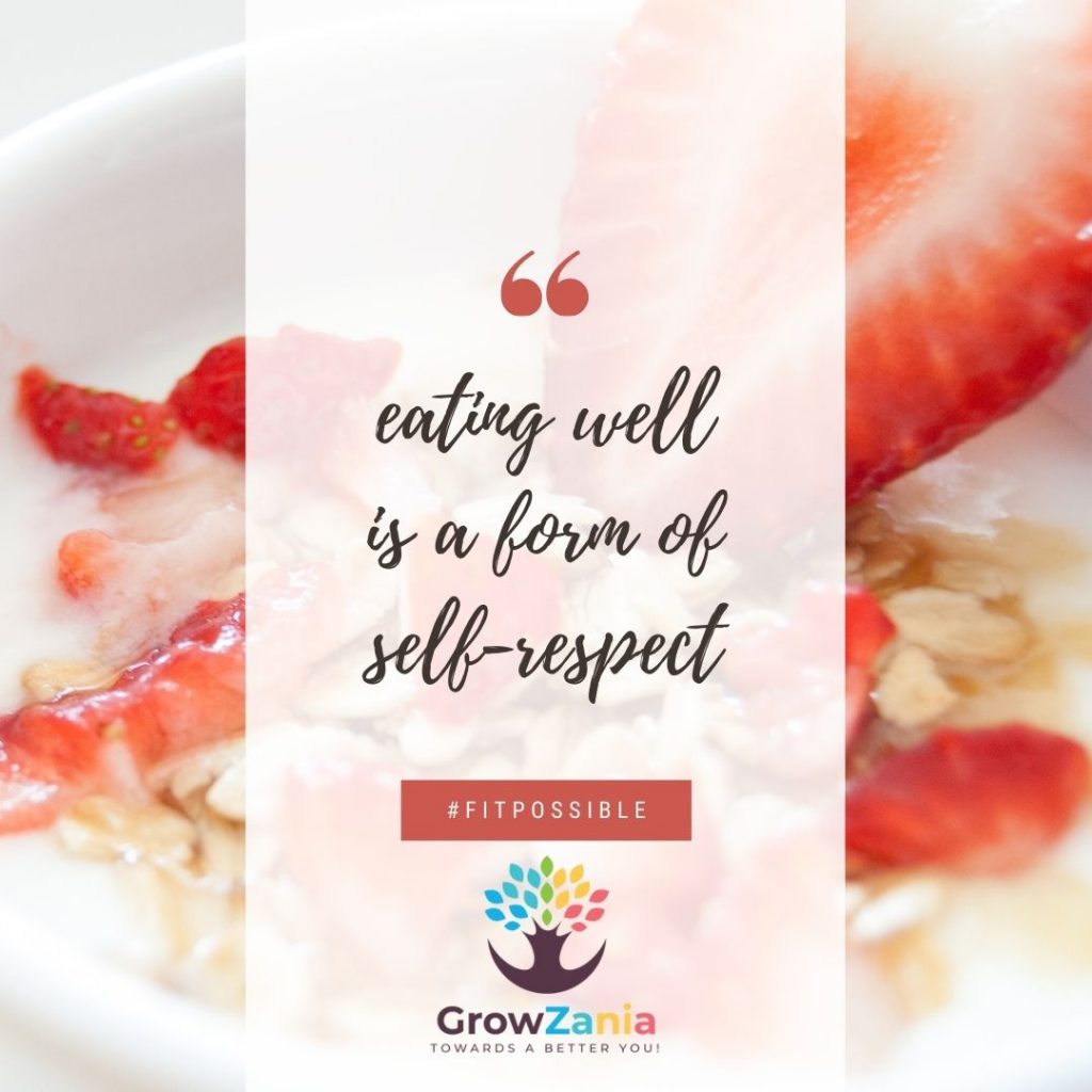 eating well is a form of self-respect