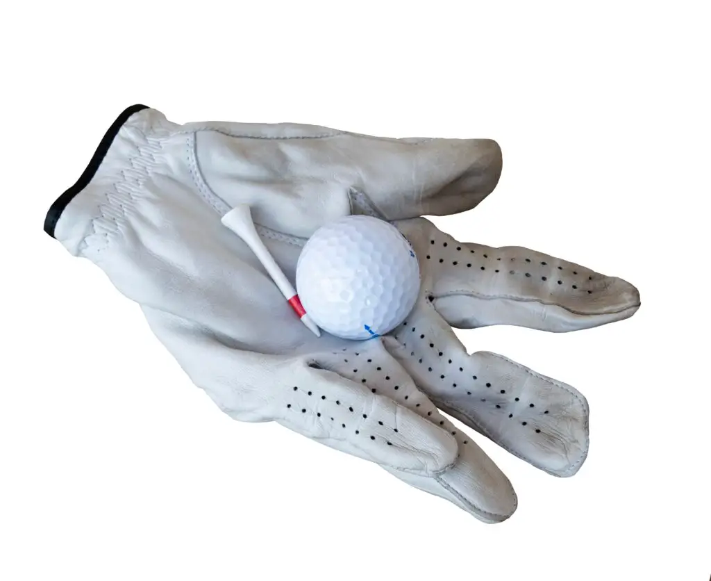 golf, glove, leather