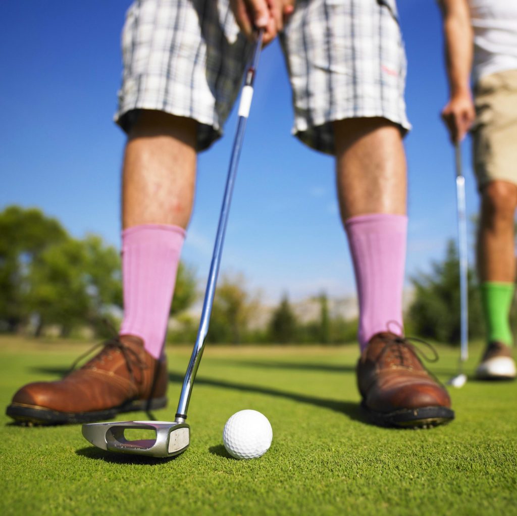 Golfing with friends in south of France.