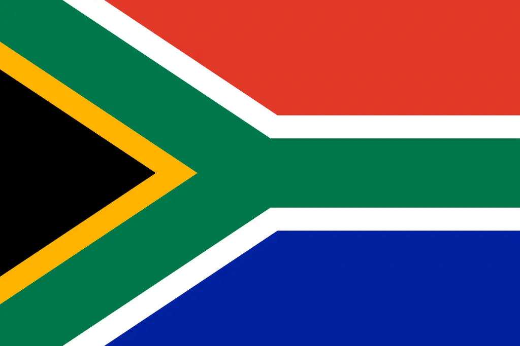 south africa, flag, national flag